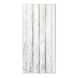 Banjado Magnettafel 37x78cm Magnetwand  Silber Aus Metall Magnetpinnwand Pinnwand Inkl. 4 Magnete Motiv Weißer Bretterzaun