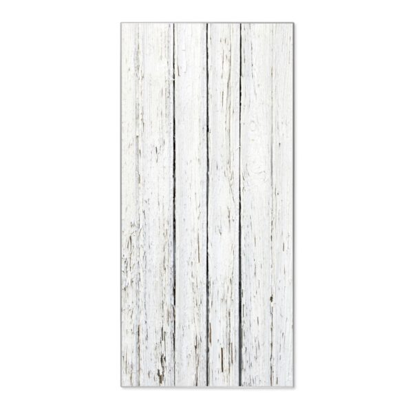 Banjado Magnettafel 37x78cm Magnetwand  Silber Aus Metall Magnetpinnwand Pinnwand Inkl. 4 Magnete Motiv Weißer Bretterzaun