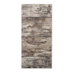 Banjado Magnettafel 37x78cm Magnetwand  Weiß Aus Metall Magnetpinnwand Pinnwand Inkl. 4 Magnete Motiv Alte Planken