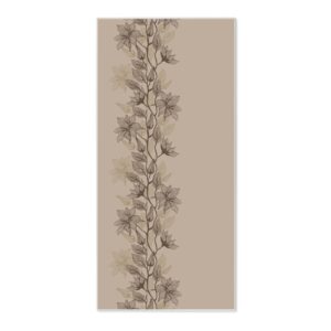 Banjado Magnettafel 37x78cm Magnetwand  Weiß Aus Metall Magnetpinnwand Pinnwand Inkl. 4 Magnete Motiv Baumwollblüte Monochrom