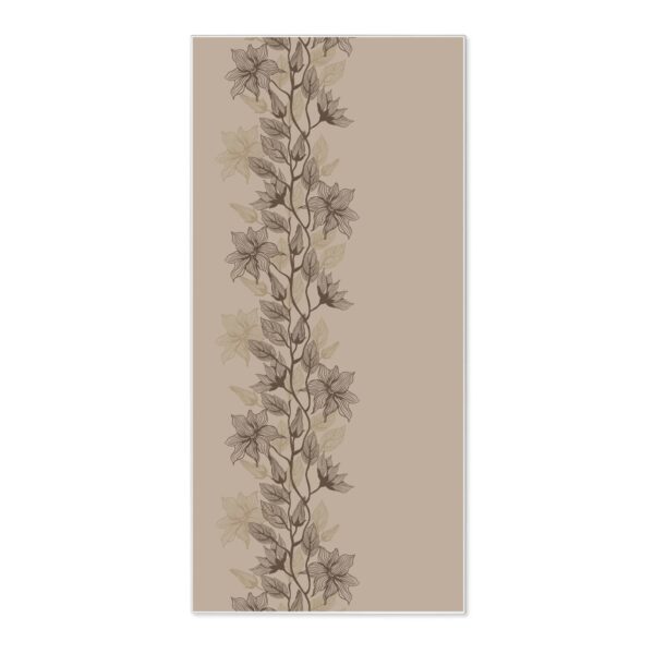 Banjado Magnettafel 37x78cm Magnetwand  Weiß Aus Metall Magnetpinnwand Pinnwand Inkl. 4 Magnete Motiv Baumwollblüte Monochrom