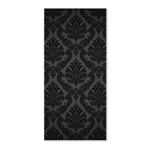 Banjado Magnettafel 37x78cm Magnetwand  Weiß Aus Metall Magnetpinnwand Pinnwand Inkl. 4 Magnete Motiv Black Deluxe