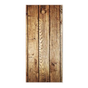 Banjado Magnettafel 37x78cm Magnetwand  Weiß Aus Metall Magnetpinnwand Pinnwand Inkl. 4 Magnete Motiv Geöltes Holz