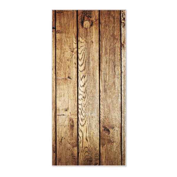 Banjado Magnettafel 37x78cm Magnetwand  Weiß Aus Metall Magnetpinnwand Pinnwand Inkl. 4 Magnete Motiv Geöltes Holz