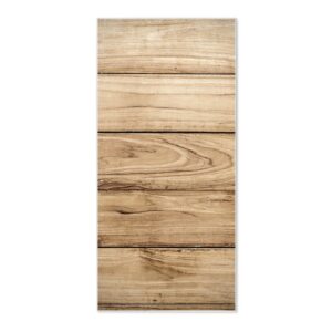Banjado Magnettafel 37x78cm Magnetwand  Weiß Aus Metall Magnetpinnwand Pinnwand Inkl. 4 Magnete Motiv Holzplanken