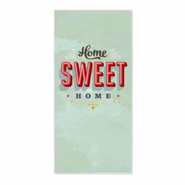 Banjado Magnettafel 37x78cm Magnetwand  Weiß Aus Metall Magnetpinnwand Pinnwand Inkl. 4 Magnete Motiv Home Sweet Home