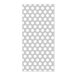 Banjado Magnettafel 37x78cm Magnetwand  Weiß Aus Metall Magnetpinnwand Pinnwand Inkl. 4 Magnete Motiv Punkte Grau
