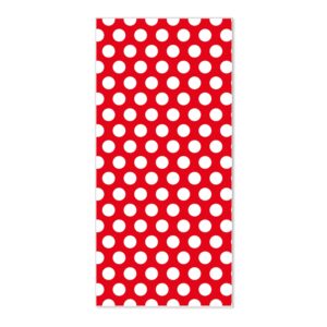 Banjado Magnettafel 37x78cm Magnetwand  Weiß Aus Metall Magnetpinnwand Pinnwand Inkl. 4 Magnete Motiv Punkte Rot