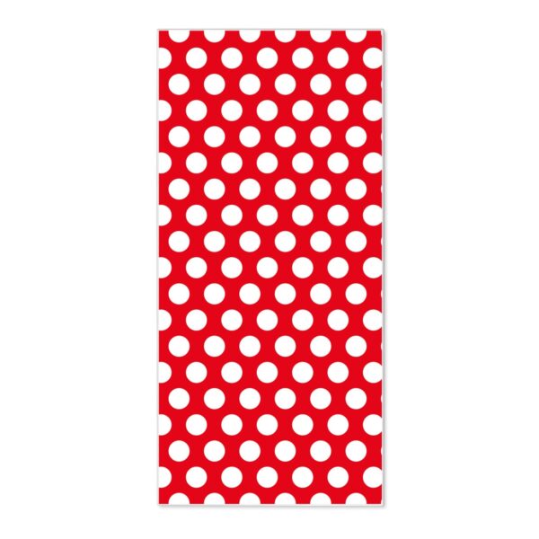 Banjado Magnettafel 37x78cm Magnetwand  Weiß Aus Metall Magnetpinnwand Pinnwand Inkl. 4 Magnete Motiv Punkte Rot