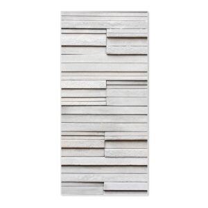 Banjado Magnettafel 37x78cm Magnetwand  Weiß Aus Metall Magnetpinnwand Pinnwand Inkl. 4 Magnete Motiv Relief