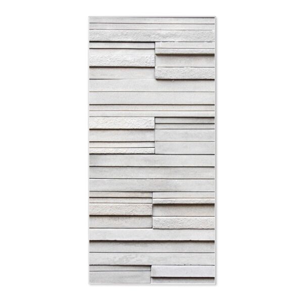 Banjado Magnettafel 37x78cm Magnetwand  Weiß Aus Metall Magnetpinnwand Pinnwand Inkl. 4 Magnete Motiv Relief