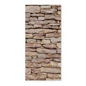 Banjado Magnettafel 37x78cm Magnetwand  Weiß Aus Metall Magnetpinnwand Pinnwand Inkl. 4 Magnete Motiv Stadtmauer