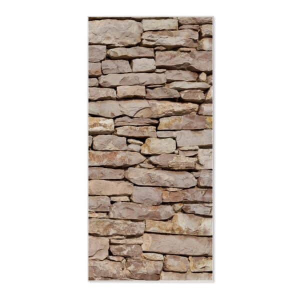 Banjado Magnettafel 37x78cm Magnetwand  Weiß Aus Metall Magnetpinnwand Pinnwand Inkl. 4 Magnete Motiv Stadtmauer