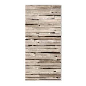 Banjado Magnettafel 37x78cm Magnetwand  Weiß Aus Metall Magnetpinnwand Pinnwand Inkl. 4 Magnete Motiv Steinplatten