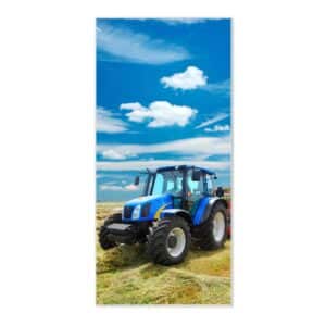 Banjado Magnettafel 37x78cm Magnetwand  Weiß Aus Metall Magnetpinnwand Pinnwand Inkl. 4 Magnete Motiv Traktor