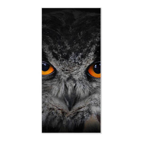 Banjado Magnettafel 37x78cm Magnetwand  Weiß Aus Metall Magnetpinnwand Pinnwand Inkl. 4 Magnete Motiv Uhu