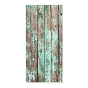 Banjado Magnettafel 37x78cm Magnetwand  Weiß Aus Metall Magnetpinnwand Pinnwand Inkl. 4 Magnete Motiv Verwittertes Holz