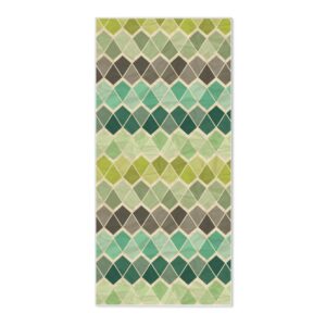 Banjado Magnettafel 37x78cm Magnetwand  Weiß Aus Metall Magnetpinnwand Pinnwand Inkl. 4 Magnete Motiv Vier Farben Grün