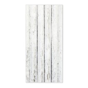 Banjado Magnettafel 37x78cm Magnetwand  Weiß Aus Metall Magnetpinnwand Pinnwand Inkl. 4 Magnete Motiv Weißer Bretterzaun