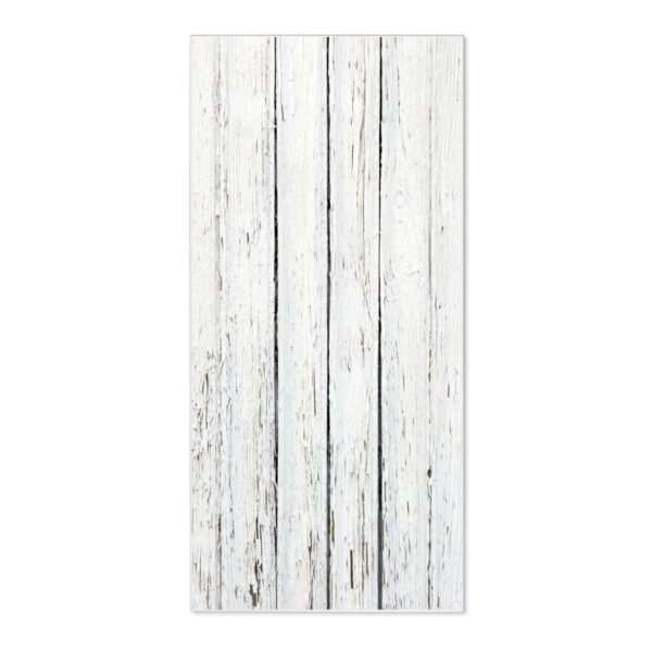Banjado Magnettafel 37x78cm Magnetwand  Weiß Aus Metall Magnetpinnwand Pinnwand Inkl. 4 Magnete Motiv Weißer Bretterzaun