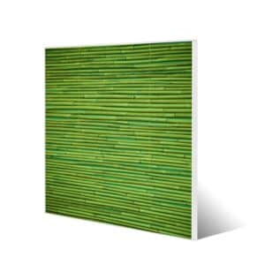 Banjado Magnettafel 50x50cm Magnetwand Weiß Aus Metall Magnetpinnwand Pinnwand Inkl. 4 Magnete Motiv Bambus Grün