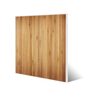 Banjado Magnettafel 50x50cm Magnetwand Weiß Aus Metall Magnetpinnwand Pinnwand Inkl. 4 Magnete Motiv Bambusholz