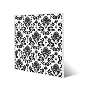Banjado Magnettafel 50x50cm Magnetwand Weiß Aus Metall Magnetpinnwand Pinnwand Inkl. 4 Magnete Motiv Barock