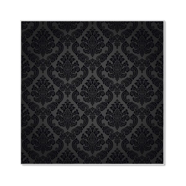 Banjado Magnettafel 50x50cm Magnetwand Weiß Aus Metall Magnetpinnwand Pinnwand Inkl. 4 Magnete Motiv Black Deluxe