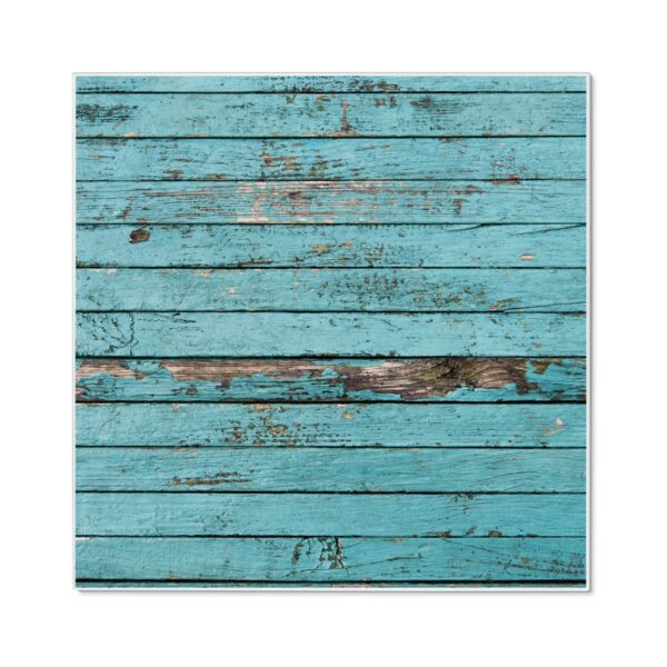 Banjado Magnettafel 50x50cm Magnetwand Weiß Aus Metall Magnetpinnwand Pinnwand Inkl. 4 Magnete Motiv Blaue Holzlatten