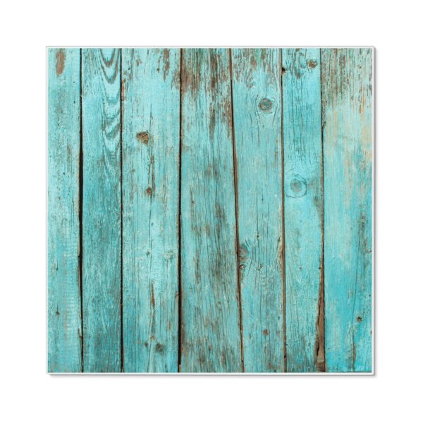 Banjado Magnettafel 50x50cm Magnetwand Weiß Aus Metall Magnetpinnwand Pinnwand Inkl. 4 Magnete Motiv Blaues Holz