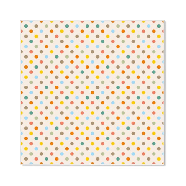 Banjado Magnettafel 50x50cm Magnetwand Weiß Aus Metall Magnetpinnwand Pinnwand Inkl. 4 Magnete Motiv Bunte Punkte