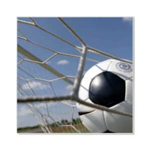 Banjado Magnettafel 50x50cm Magnetwand Weiß Aus Metall Magnetpinnwand Pinnwand Inkl. 4 Magnete Motiv Fußball