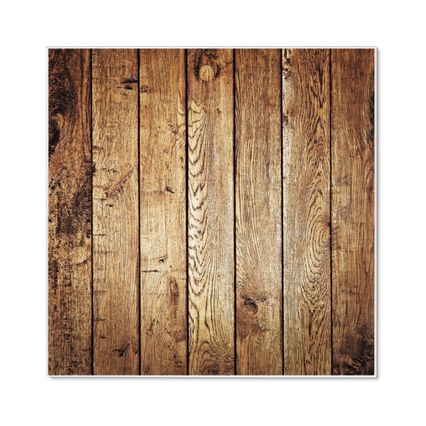 Banjado Magnettafel 50x50cm Magnetwand Weiß Aus Metall Magnetpinnwand Pinnwand Inkl. 4 Magnete Motiv Geöltes Holz