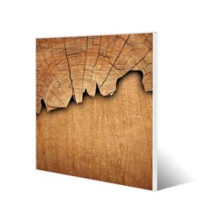 Banjado Magnettafel 50x50cm Magnetwand Weiß Aus Metall Magnetpinnwand Pinnwand Inkl. 4 Magnete Motiv Holz