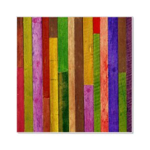 Banjado Magnettafel 50x50cm Magnetwand Weiß Aus Metall Magnetpinnwand Pinnwand Inkl. 4 Magnete Motiv Holz Collage Bunt