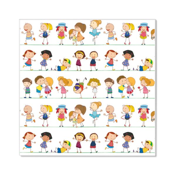 Banjado Magnettafel 50x50cm Magnetwand Weiß Aus Metall Magnetpinnwand Pinnwand Inkl. 4 Magnete Motiv Kinder