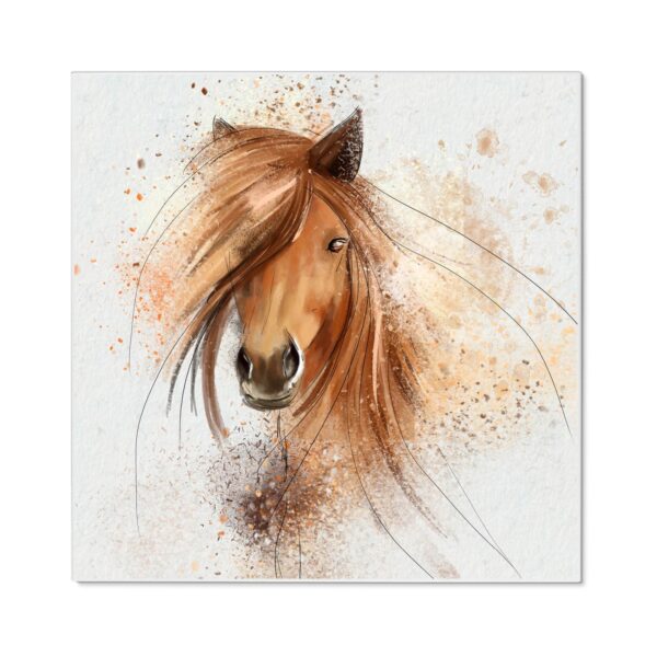 Banjado Magnettafel 50x50cm Magnetwand Weiß Aus Metall Magnetpinnwand Pinnwand Inkl. 4 Magnete Motiv Magic Horse