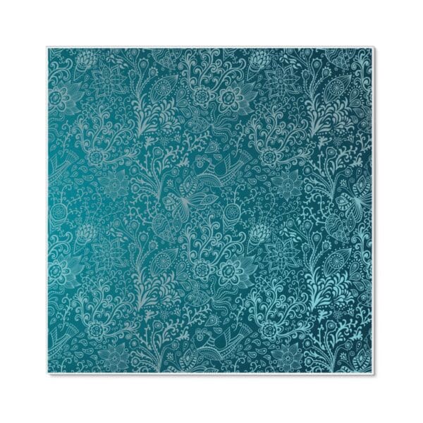 Banjado Magnettafel 50x50cm Magnetwand Weiß Aus Metall Magnetpinnwand Pinnwand Inkl. 4 Magnete Motiv Mandala Landschaft