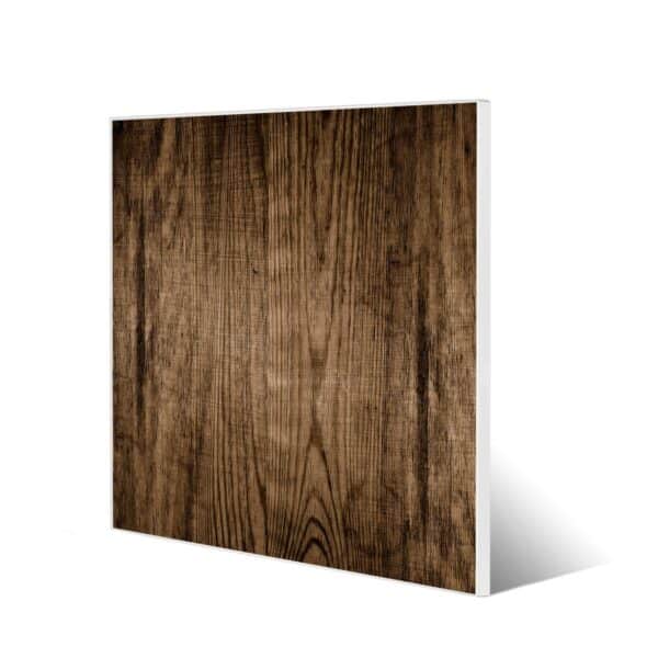 Banjado Magnettafel 50x50cm Magnetwand Weiß Aus Metall Magnetpinnwand Pinnwand Inkl. 4 Magnete Motiv Maserung Dunkel