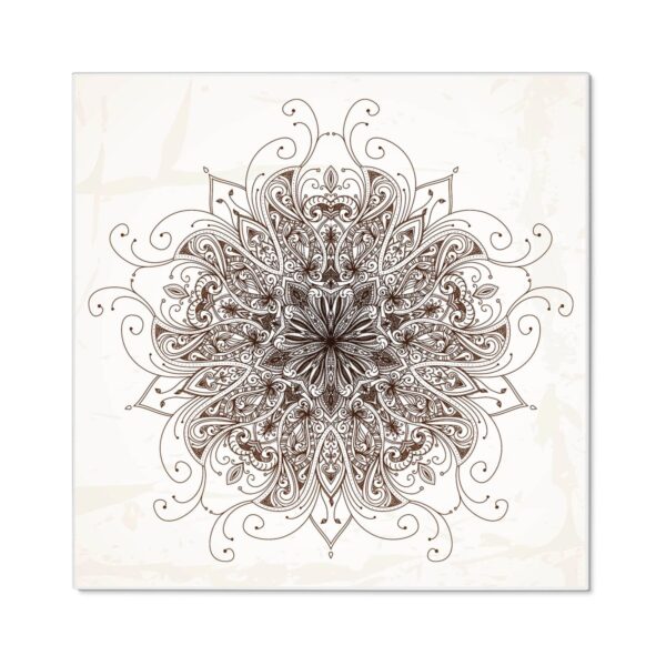 Banjado Magnettafel 50x50cm Magnetwand Weiß Aus Metall Magnetpinnwand Pinnwand Inkl. 4 Magnete Motiv Mehendi