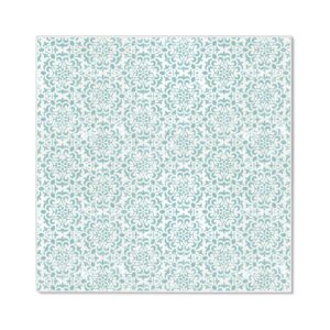Banjado Magnettafel 50x50cm Magnetwand Weiß Aus Metall Magnetpinnwand Pinnwand Inkl. 4 Magnete Motiv Muster Getupft Blau