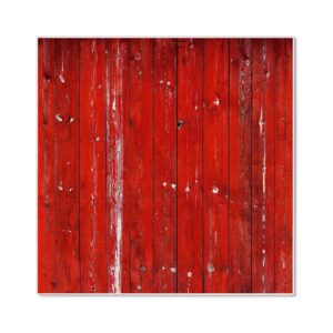 Banjado Magnettafel 50x50cm Magnetwand Weiß Aus Metall Magnetpinnwand Pinnwand Inkl. 4 Magnete Motiv Rote Holzlatten