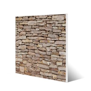 Banjado Magnettafel 50x50cm Magnetwand Weiß Aus Metall Magnetpinnwand Pinnwand Inkl. 4 Magnete Motiv Stadtmauer
