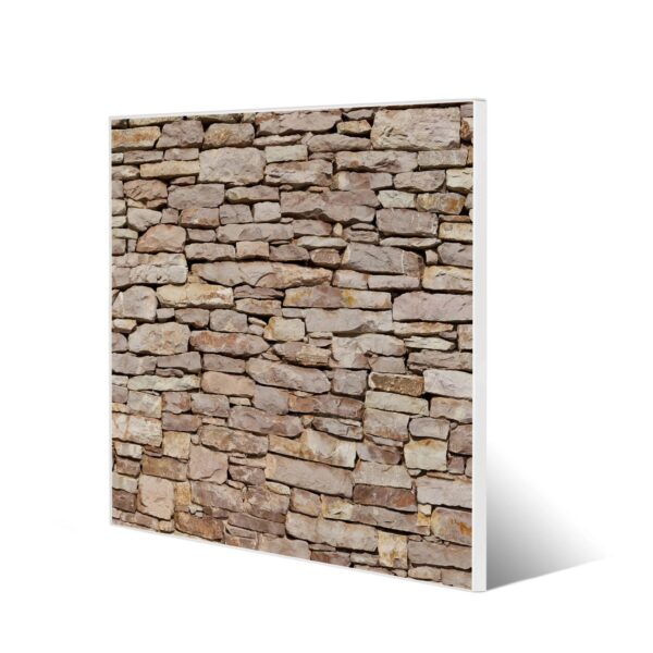 Banjado Magnettafel 50x50cm Magnetwand Weiß Aus Metall Magnetpinnwand Pinnwand Inkl. 4 Magnete Motiv Stadtmauer