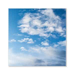 Banjado Magnettafel 50x50cm Magnetwand Weiß Aus Metall Magnetpinnwand Pinnwand Inkl. 4 Magnete Motiv Wolken 1