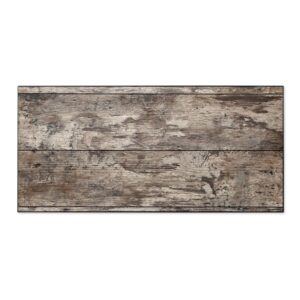 Banjado Magnettafel 78x37cm Magnetwand  Schwarz Aus Metall Magnetpinnwand Pinnwand Inkl. 4 Magnete Motiv Alte Planken