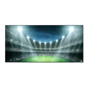 Banjado Magnettafel 78x37cm Magnetwand  Schwarz Aus Metall Magnetpinnwand Pinnwand Inkl. 4 Magnete Motiv Arena