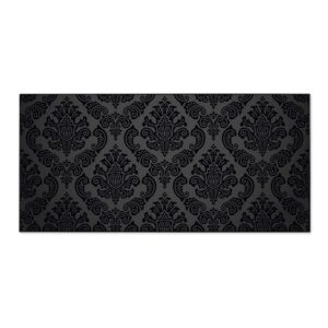 Banjado Magnettafel 78x37cm Magnetwand  Schwarz Aus Metall Magnetpinnwand Pinnwand Inkl. 4 Magnete Motiv Black Deluxe