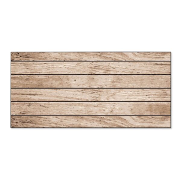 Banjado Magnettafel 78x37cm Magnetwand  Schwarz Aus Metall Magnetpinnwand Pinnwand Inkl. 4 Magnete Motiv Blasse Holzlatten