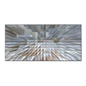 Banjado Magnettafel 78x37cm Magnetwand  Schwarz Aus Metall Magnetpinnwand Pinnwand Inkl. 4 Magnete Motiv Dornen Aus Eis